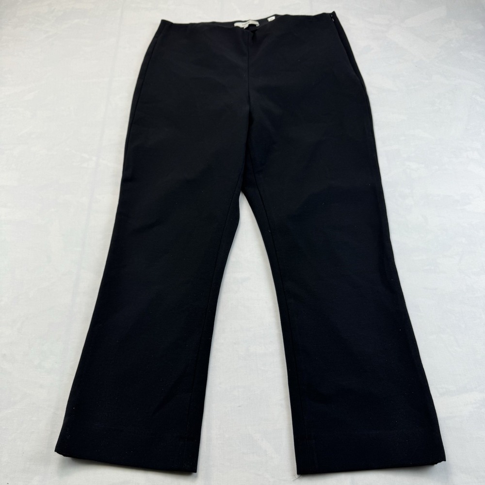 Vince Camuto Black Wide Leg Pull On Pants Women's Large Minimalist